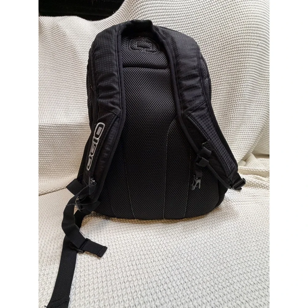 OGIO Black Laptop Backpack Multi Compartment Travel School Bag Mesh Back